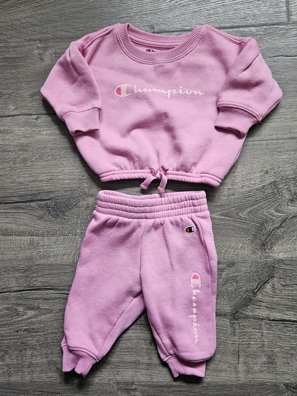 Champion Pink Toddlers’ Sweatshirt & Joggers Set